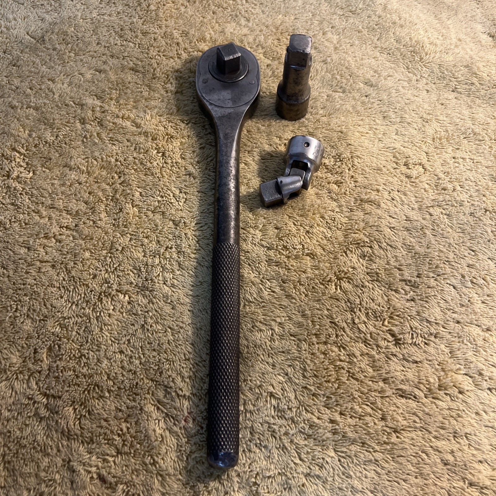 1939-45 Plomb Tools 5449 1/2 Drive Ratchet & 5470 Universal Swivel & 5460 2 1/2″