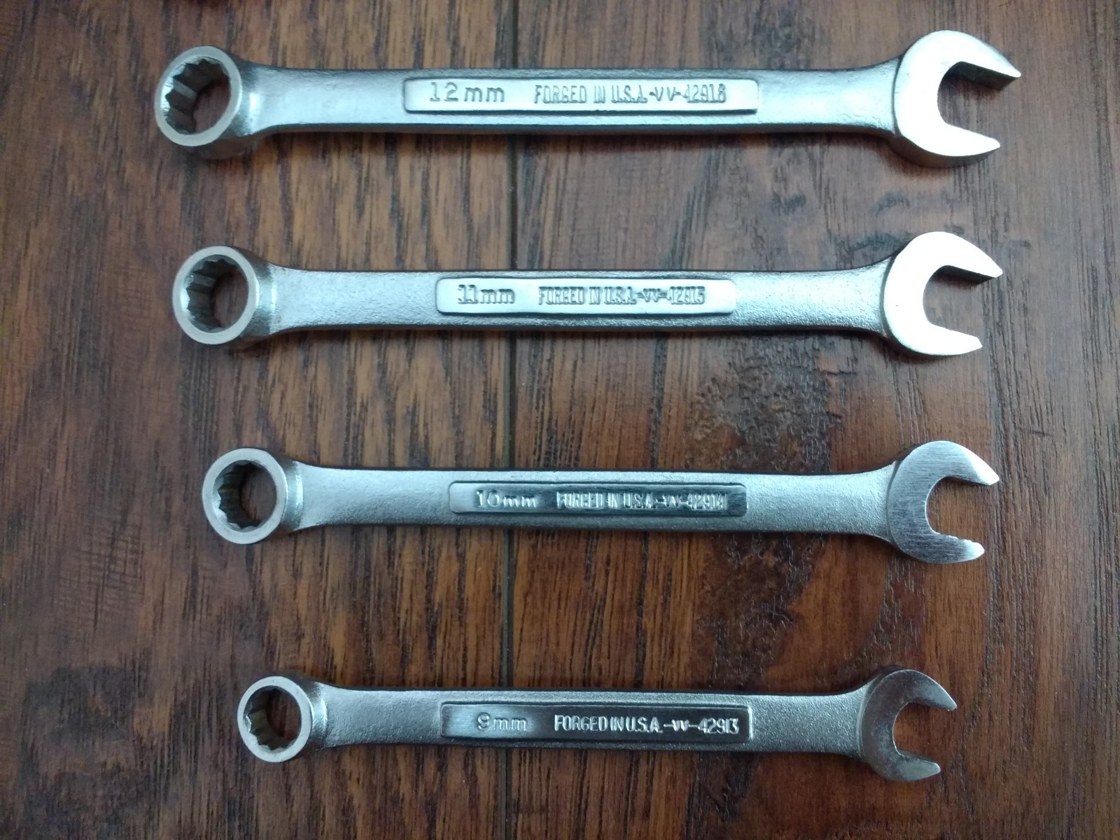 Craftsman 8 Pc Wrenches METRIC 9mm-17mm Made in the USA