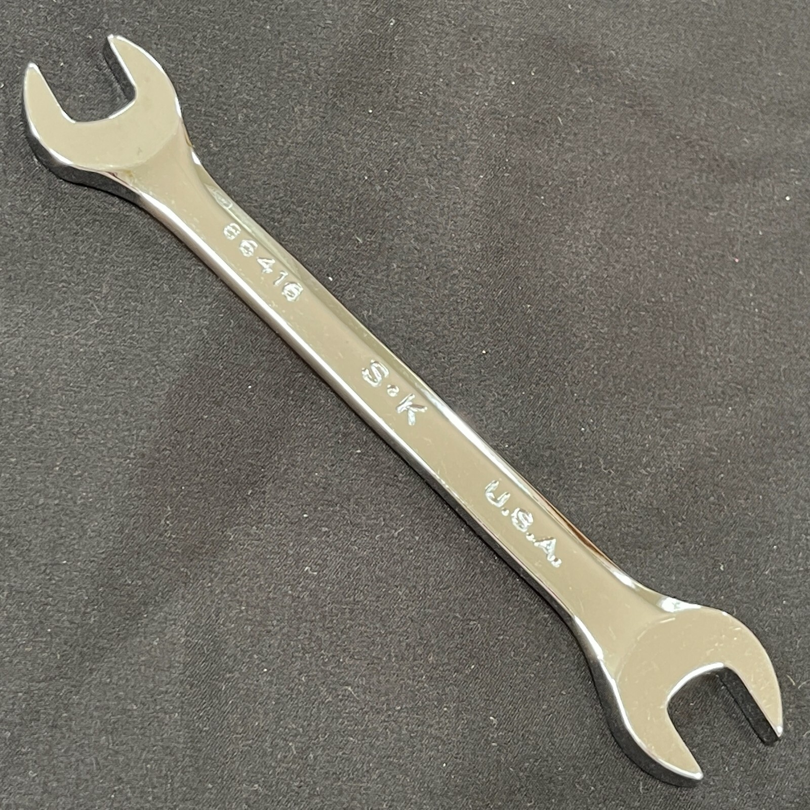 SK HAND TOOLS 86416 1/2″ x 9/16″ SuperKrome Open End WRENCH SAE New Old Stock