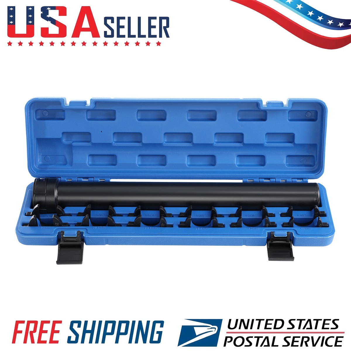 13pc Inner Tie Rod Tool Set 1/2 Drive SAE Metric Adaptors for Cars Trucks SUVs
