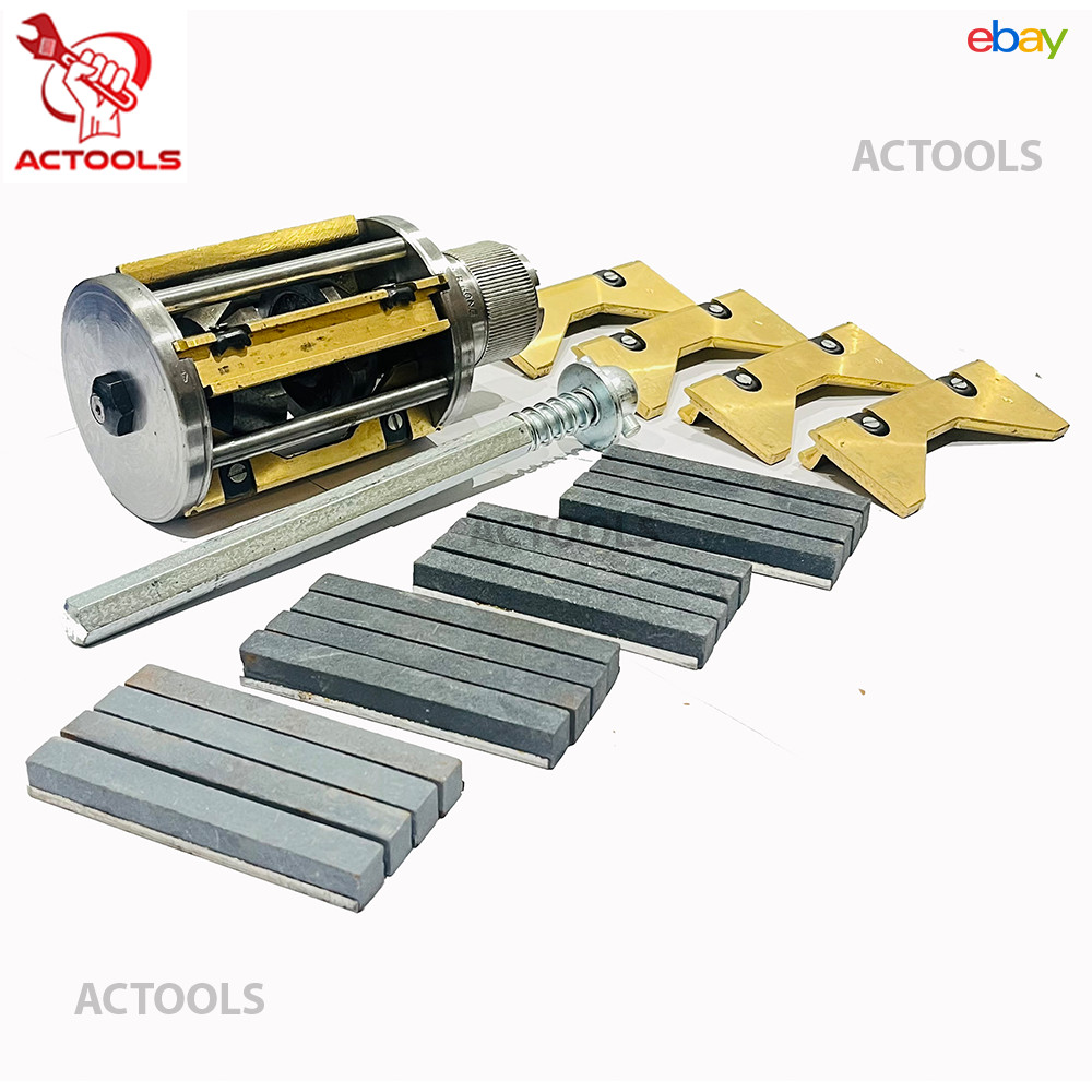 Cylinder Engine Hone Kit 3 1/2″ To 6 1/2″ Honing Machine + 4 Set Of Stones USA