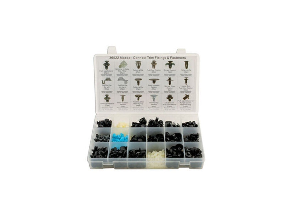 475 Pcs Plastic Rivets Fastener Fender Car Bumper Wheel Push Pin Clip For Mazda