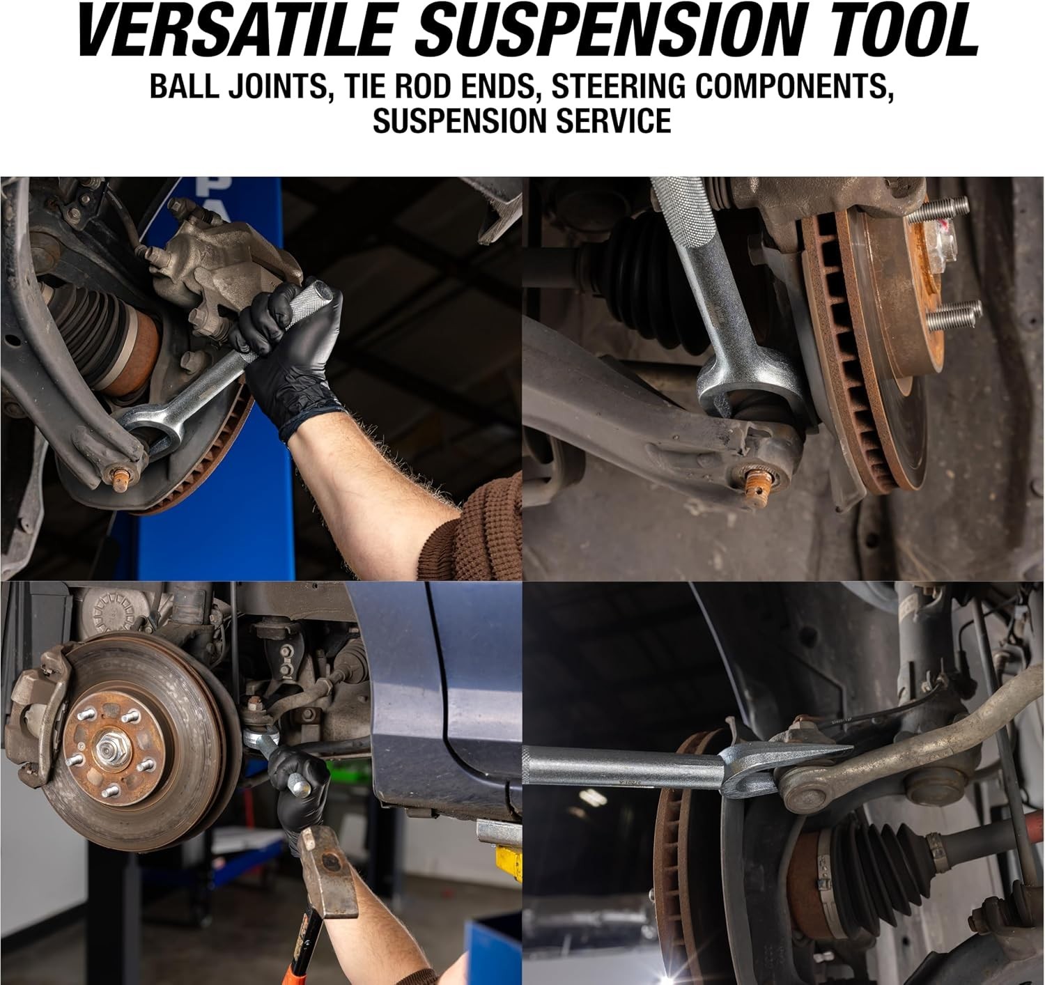 Versatile Heavy-Duty 15/16 Inch Ball Joint Separator for Easy Tie Rod Removal