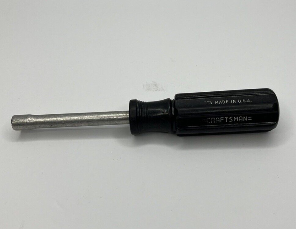 Vintage Craftsman 1/4″ Black Hex Magnetic Bit Holder Spinner Handle 43373 USA