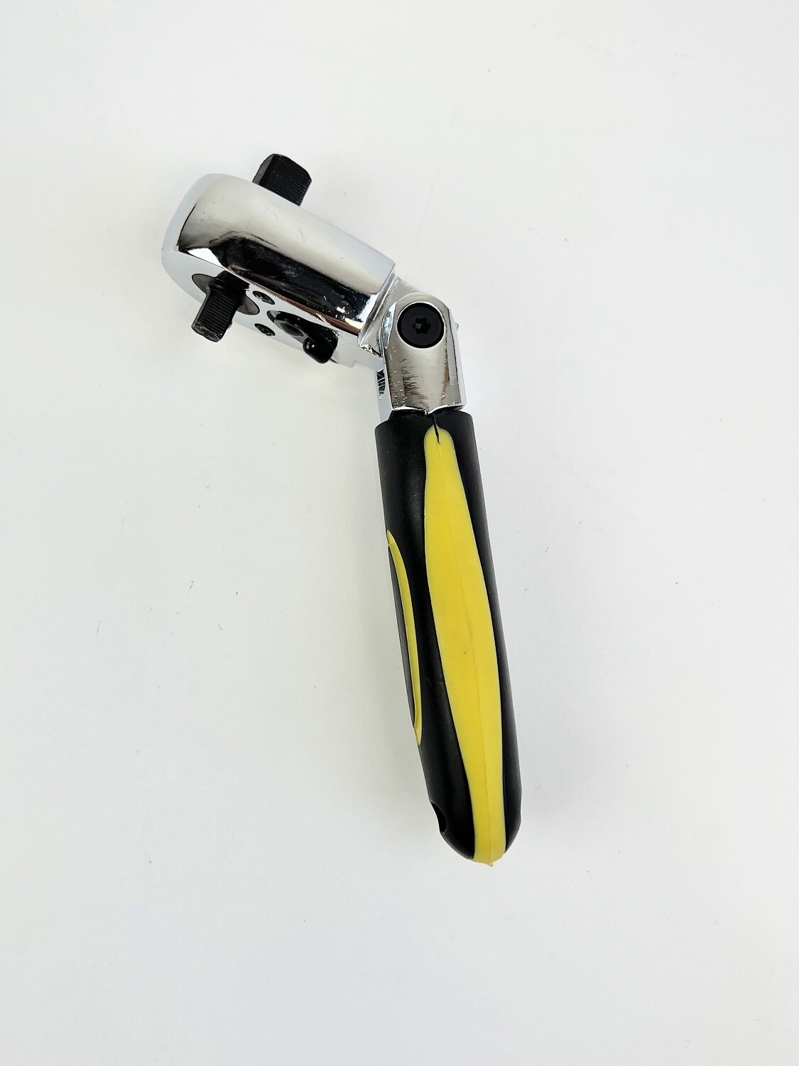 Dual Drive Flex Head Stubby Ratchet 1/4″ 3/8″ Grip Handle 955DW