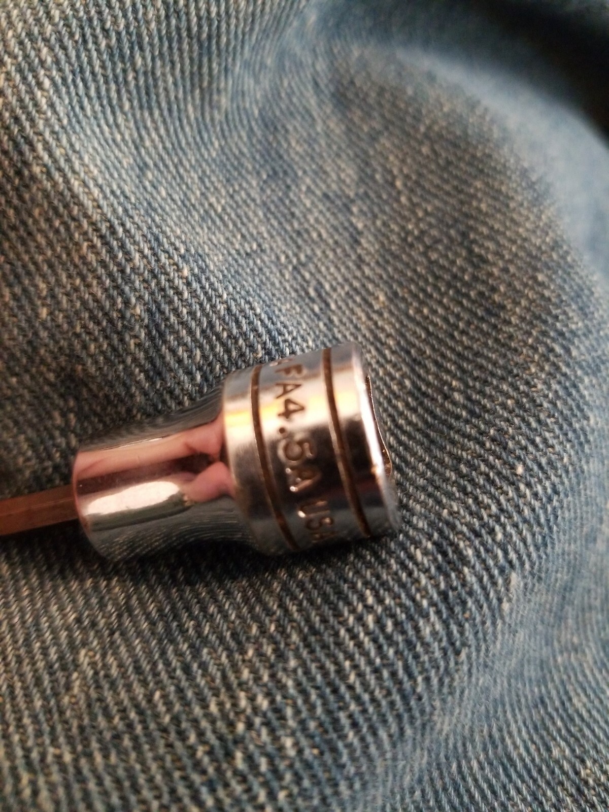 SNAPON vintage underline 3/8″ DRIVE 9/64″ STANDARD HEX BIT SOCKET ALLEN – FA4.5A