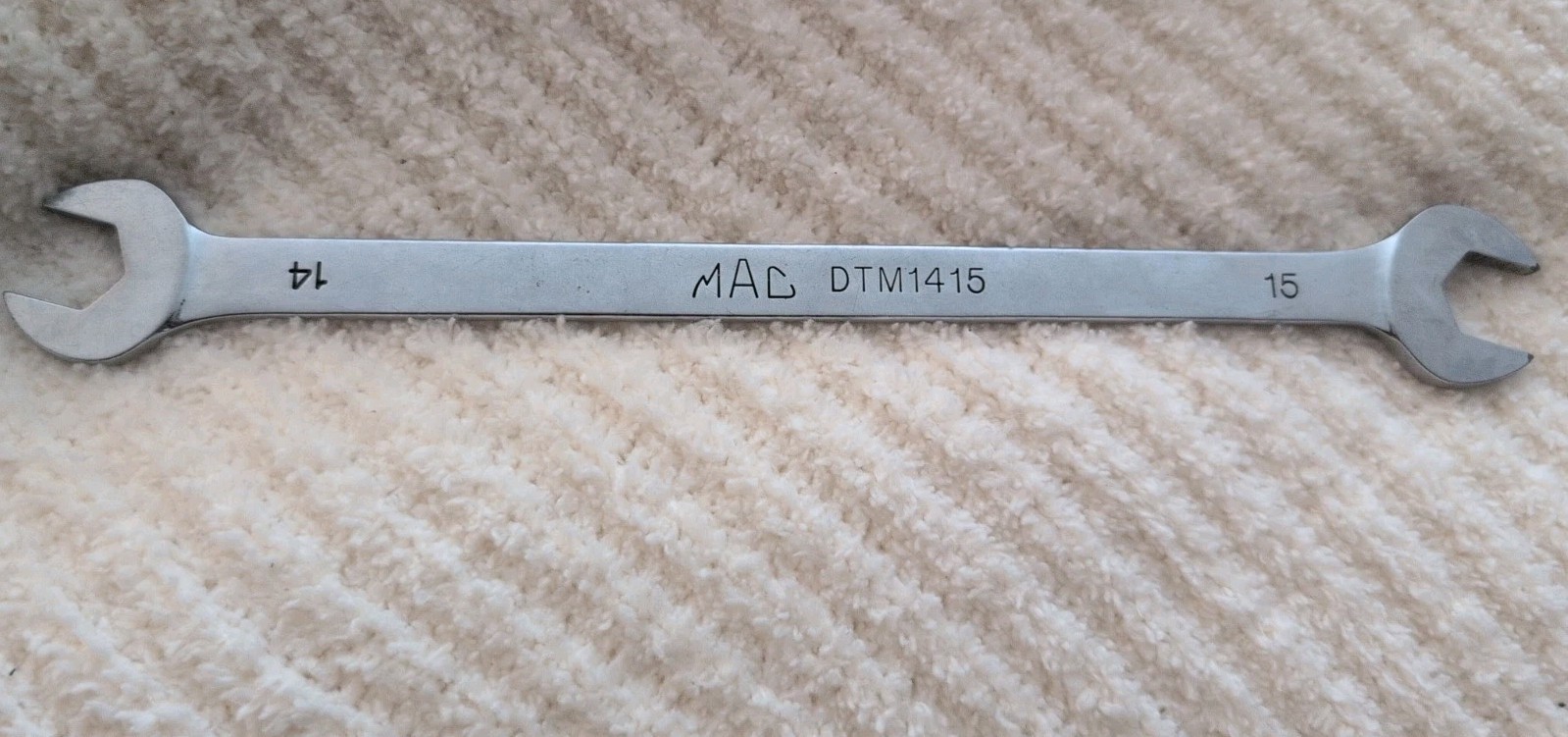 Mac Tools Thin Open-End Wrench 14mm x 15mm DTM1415