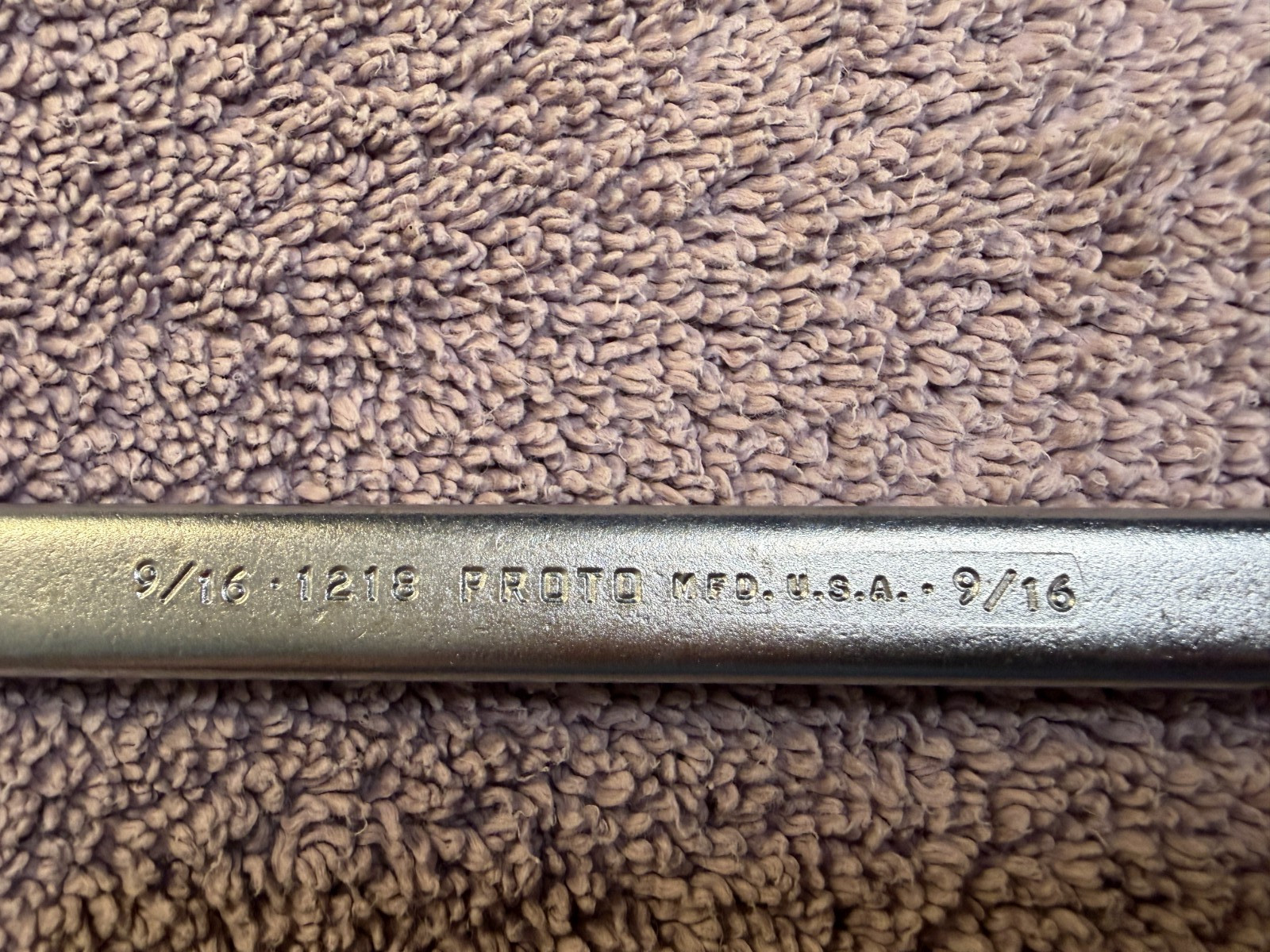 Vintage PROTO 1218 9/16” Combination Wrench USA MADE see pics
