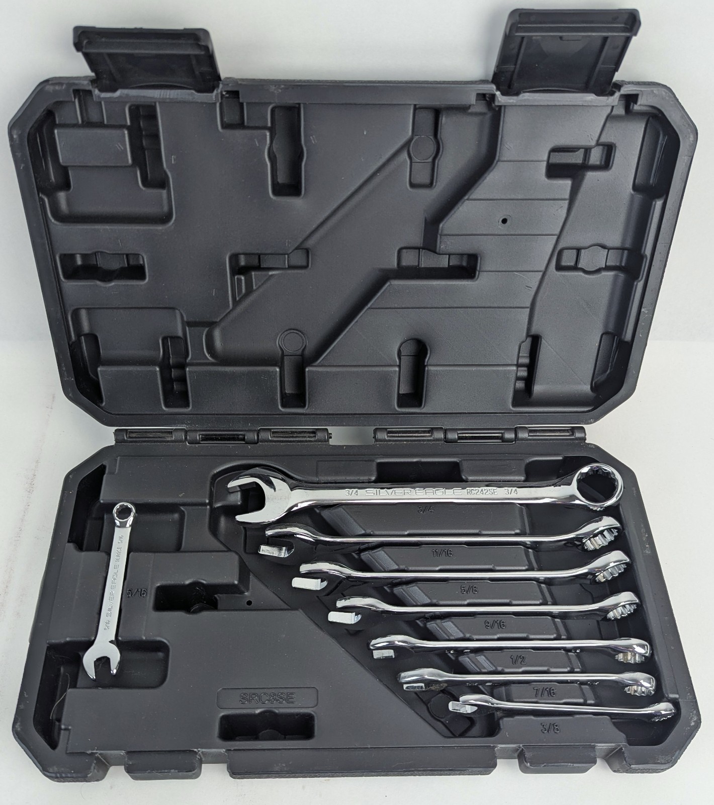 Silver Eagle by Matco Tools 8-Piece SAE Combination Wrench Set – 5/16 thru 3/4
