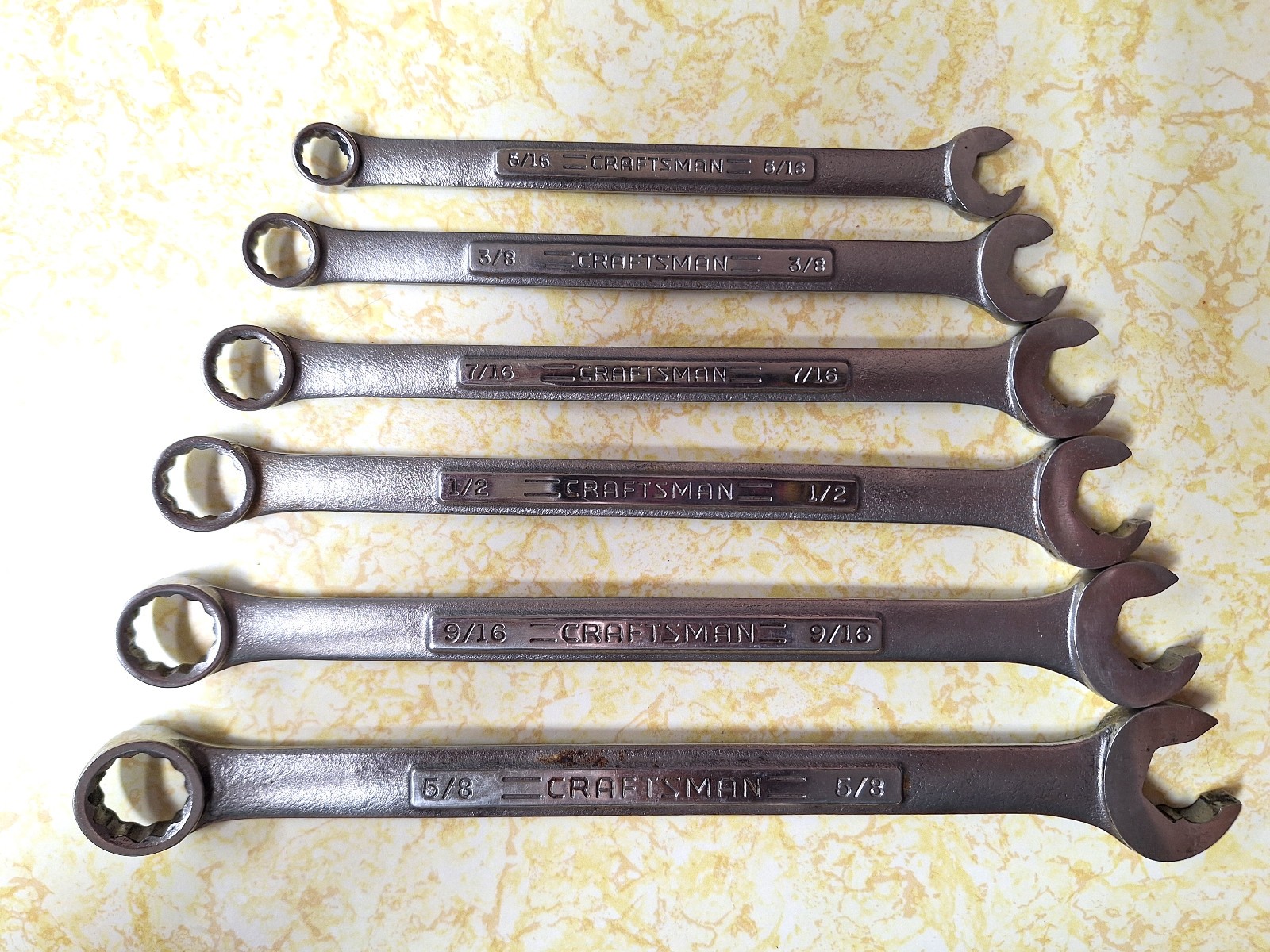 Craftsman Professional VA set of 6 SAE Speed Wrenches Excellent condition USA