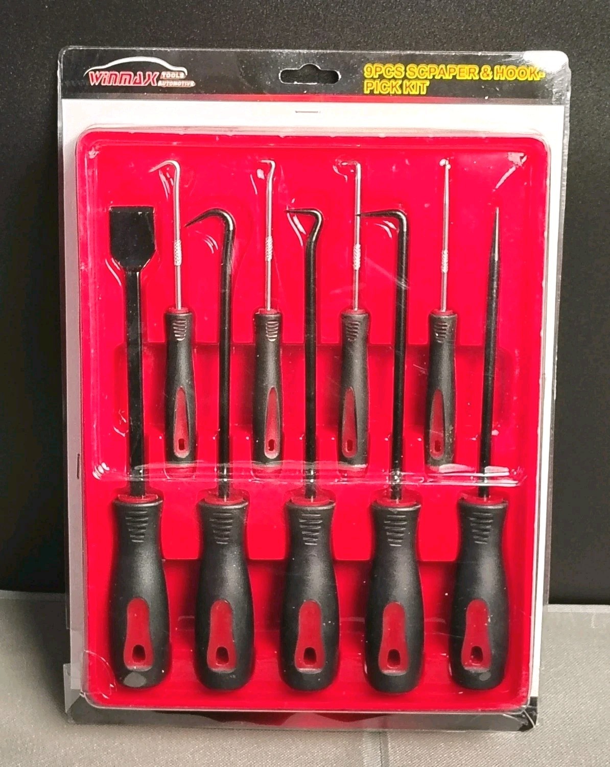 Winmax Tools Automotive 9pcs Scraper Hook And Pick Kit