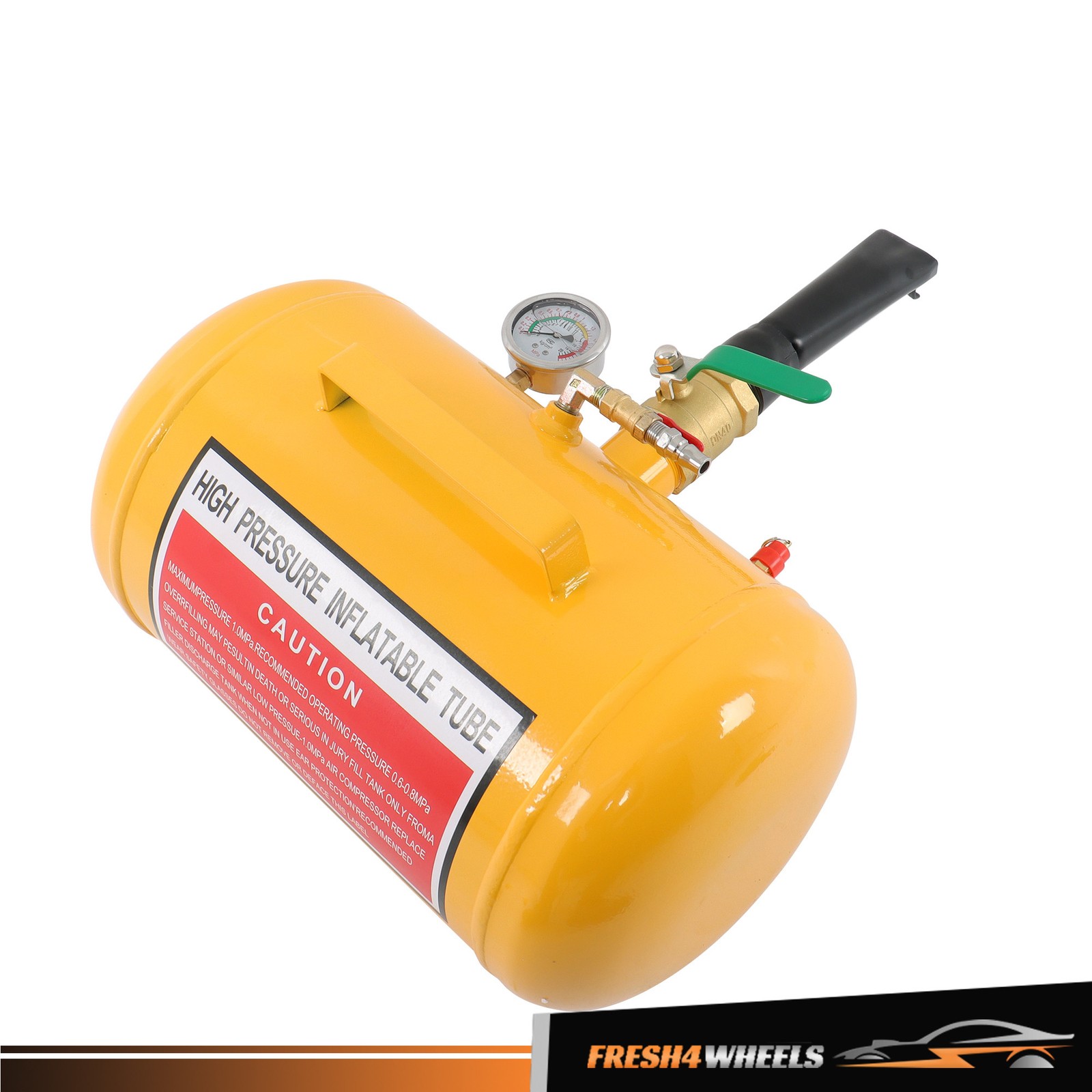 5 Gallon Air Tire Bead Seater – 145PSI Blaster Tool Seating Inflator Yellow