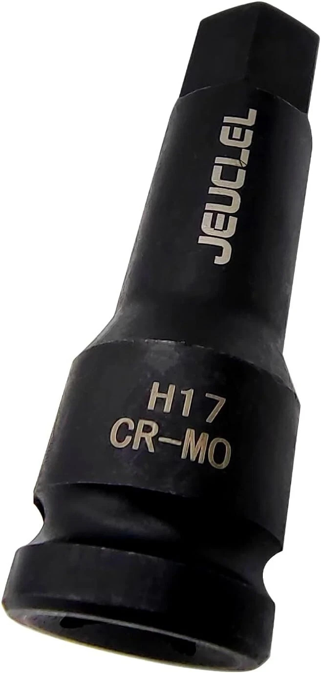 17mm Hex Impact Bit Socket, H17 1/2-Inch Impact Drive Allen Socket, Cr-Mo Steel
