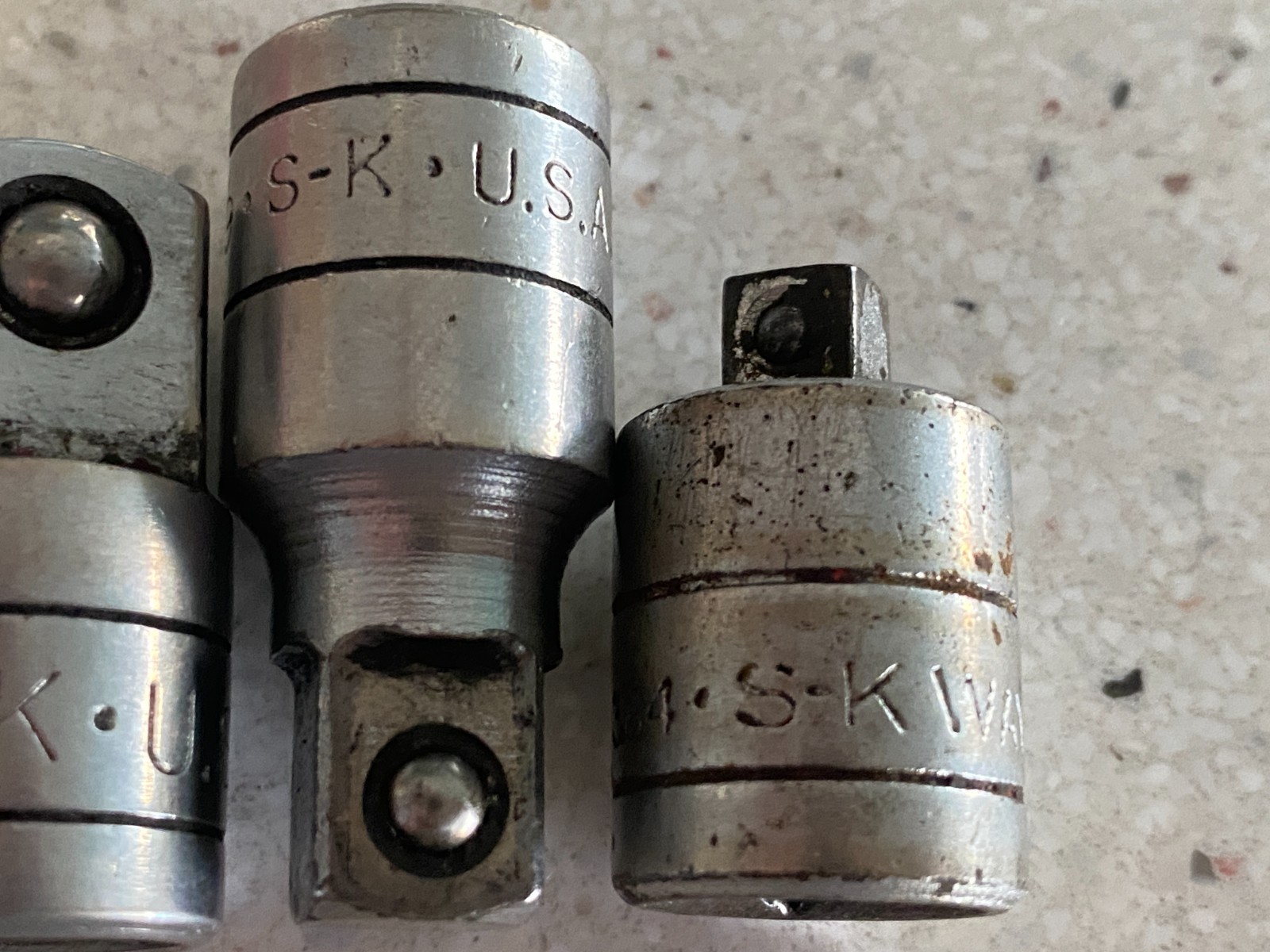 SK Tools Socket Reducer Adapter USA Lot of 4 1/2″ 3/8″ 1/4″ & 3/8″ Extension