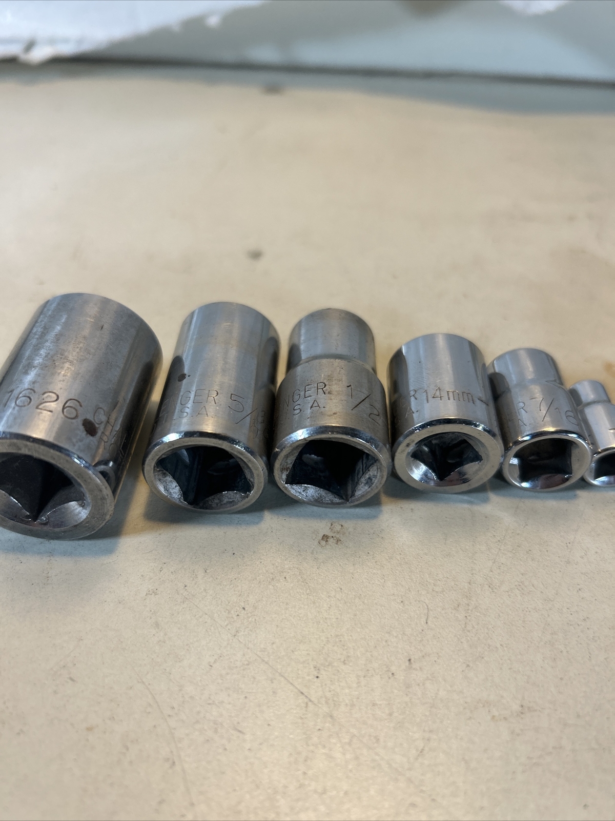 Lot Of Proto Challenger 1/4 3/8 1/2 Dr Sockets 13/16 5/8 1/2 14 7/16 7/32 4 9/32