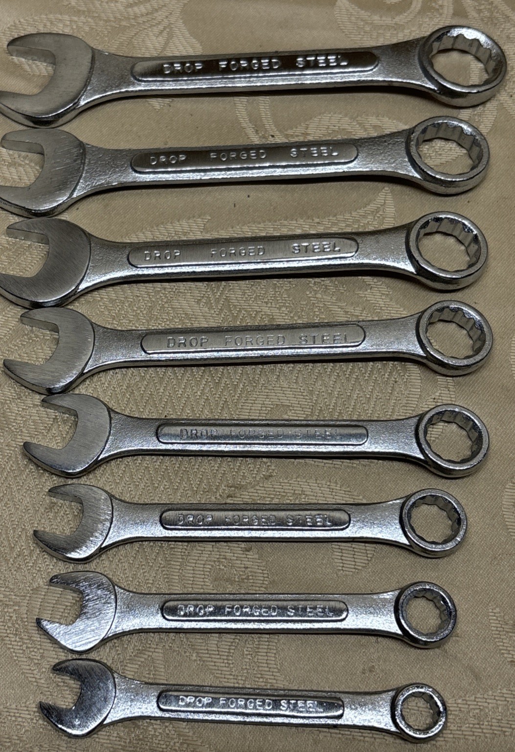 Set Of 9 Wrenches Drop Forged Steel