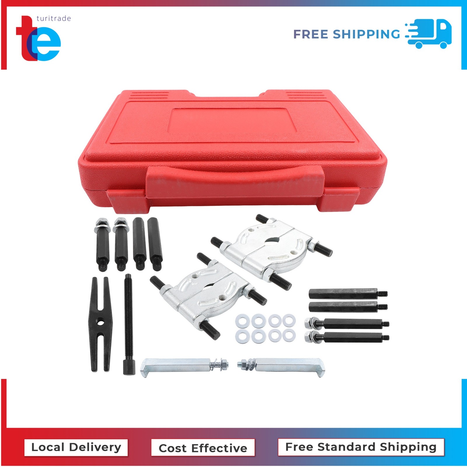 5 Ton Capacity Heavy Duty Bearing Separator Puller Kit Wheel Hub Axle Puller Set