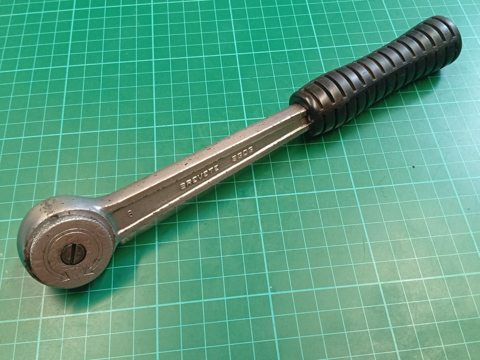 Vintage Facom S.151, 1/2″ Drive, Ratchet, Made In France (Socket Ball Defective)