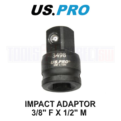 US PRO Tools Impact Socket Adaptor Step Up Adapter 3/8″ Inch F to 1/2″ Inch M