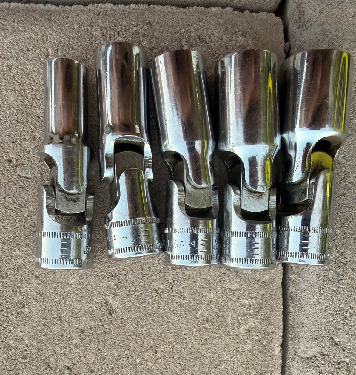 Snap On 6pc 3/8″ Drive 6-Point Deep Metric Swivel Socket Set 10-17 206SFSUM