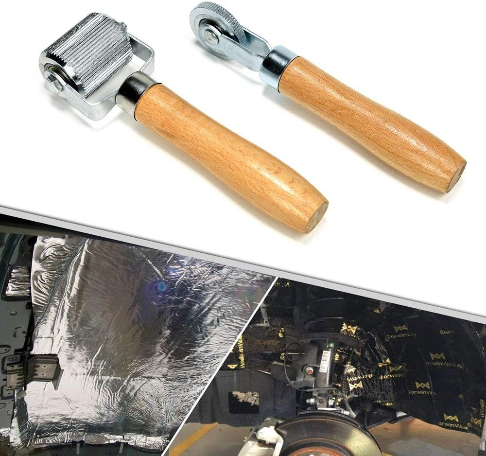 2PCS Car Sound Deadening Rollers (1.69in & 0.24in) – Effortless Insulation Tool