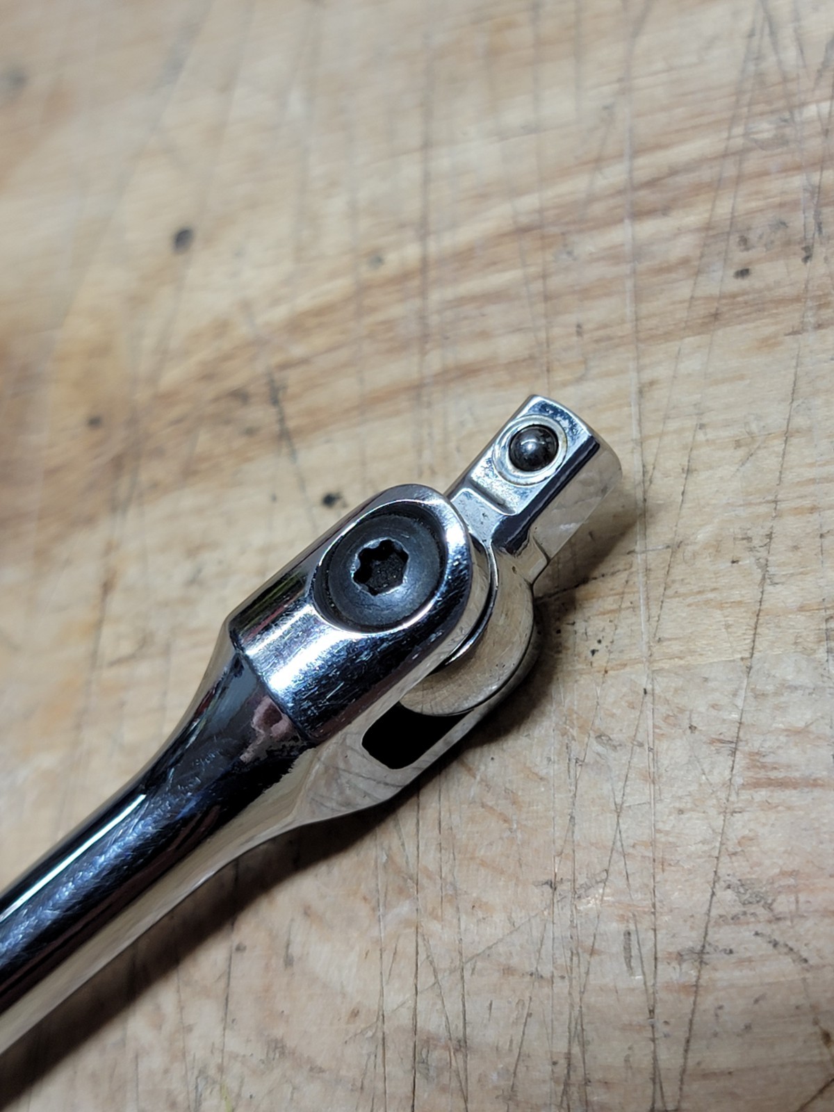 Snap On Tools TM10G 1/4” Drive Standard Handle 6” Chrome Breaker Bar USA MADE
