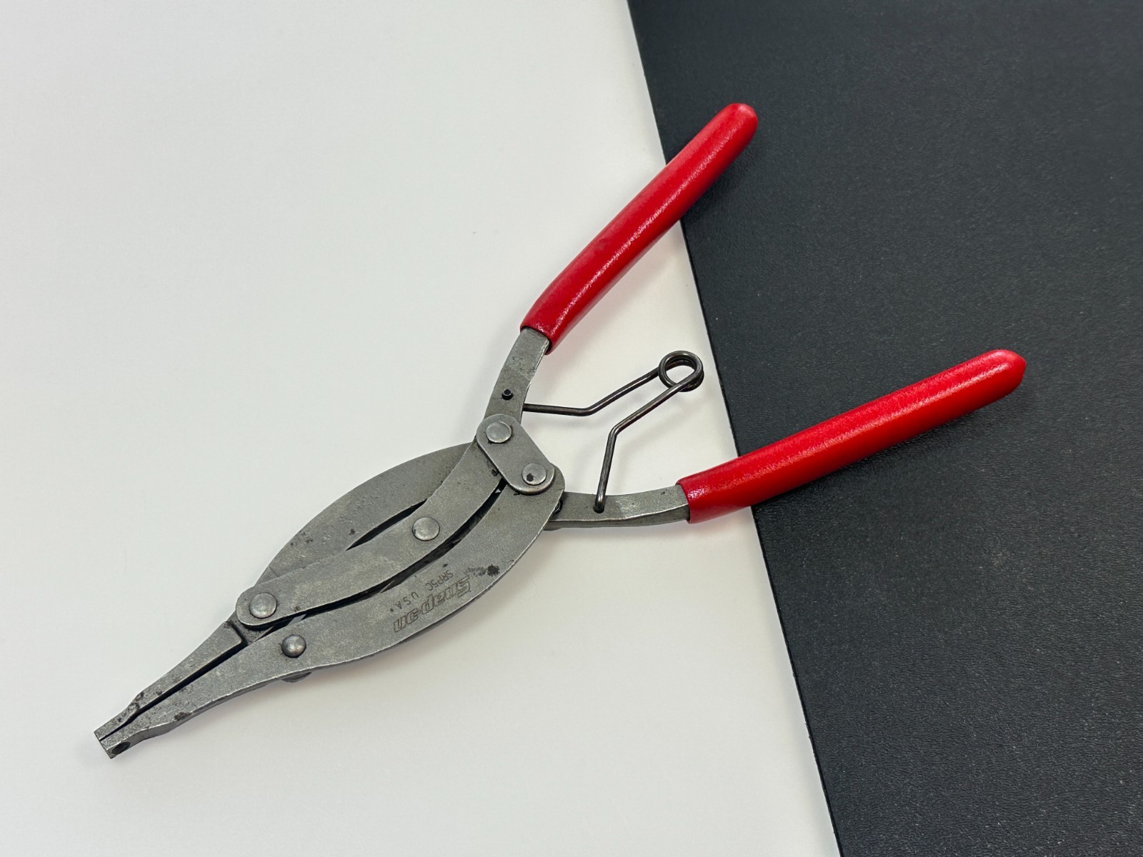 🇺🇸 Snap-on Tools USA RED Soft Grip High-Leverage Snap Ring Pliers, SRP5C