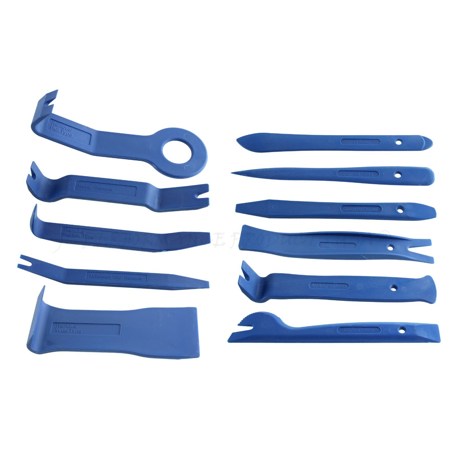 11 PC INTERIOR WEDGE INSTALLER PRY TOOL KIT TRIM REMOVAL CLIP NYLON PLASTIC