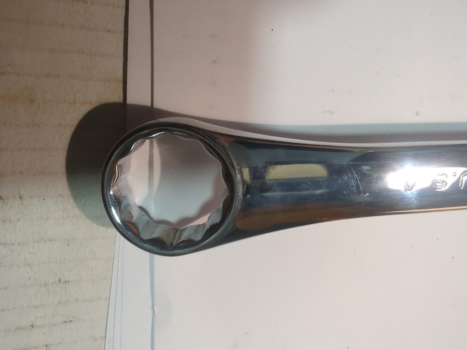 Nice S-K Tools 1” 88232 12 Point Polished Chrome Combination Wrench USA
