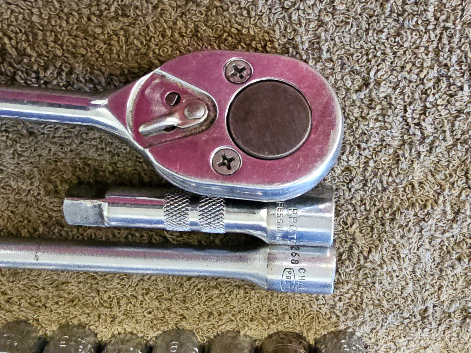 29 Proto Professional Sae Deep Well Socket Ratchet Set 3/8″ Drive 7/8 5/8 1/2″