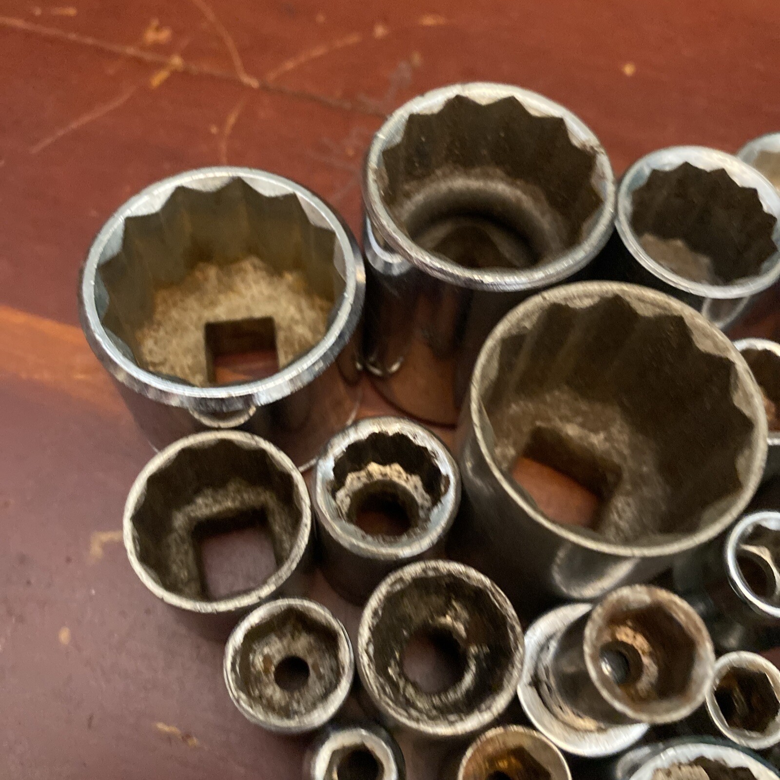 Big Socket Lot Of 64 Assorted Sizes & Brands Metric & SAE Japan Taiwan USA Tools