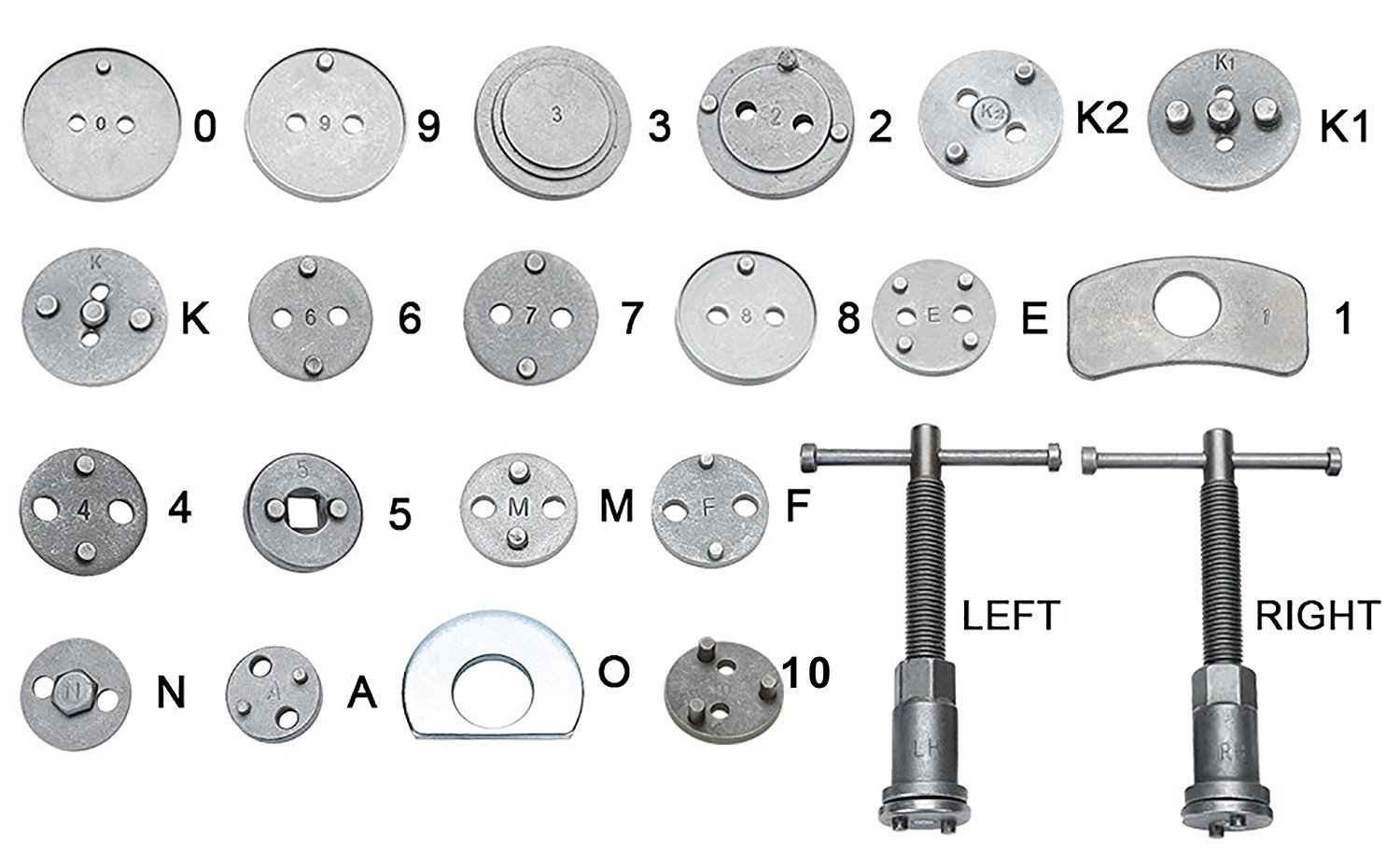 27PCS Universal Disc Brake Caliper Brake Piston Wind Back Rewind Tools For VW
