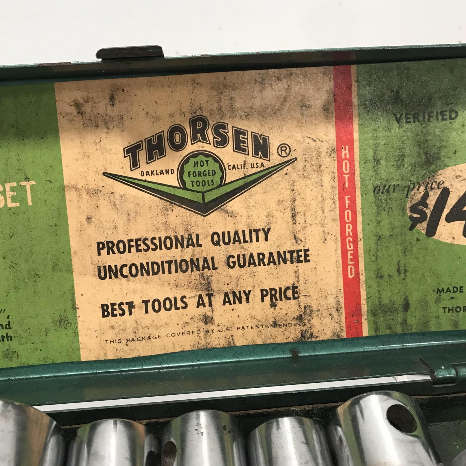Giller Thorsen Tools USA Mixed Socket Set Original Case Vtg *See Pictures*