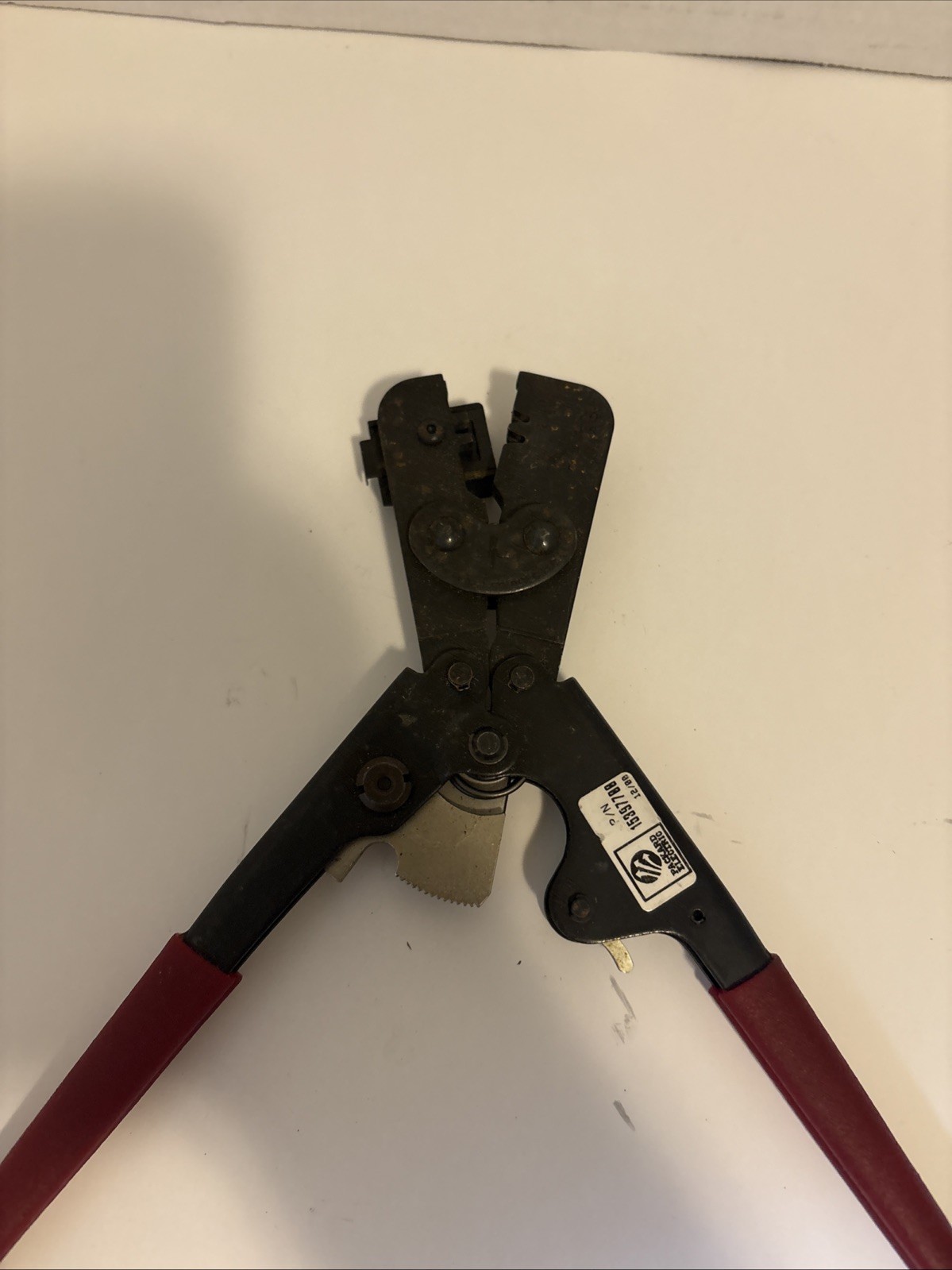 Packard Electric GM 15397700 Red Rubber Handle Terminal Crimpers Good Condition