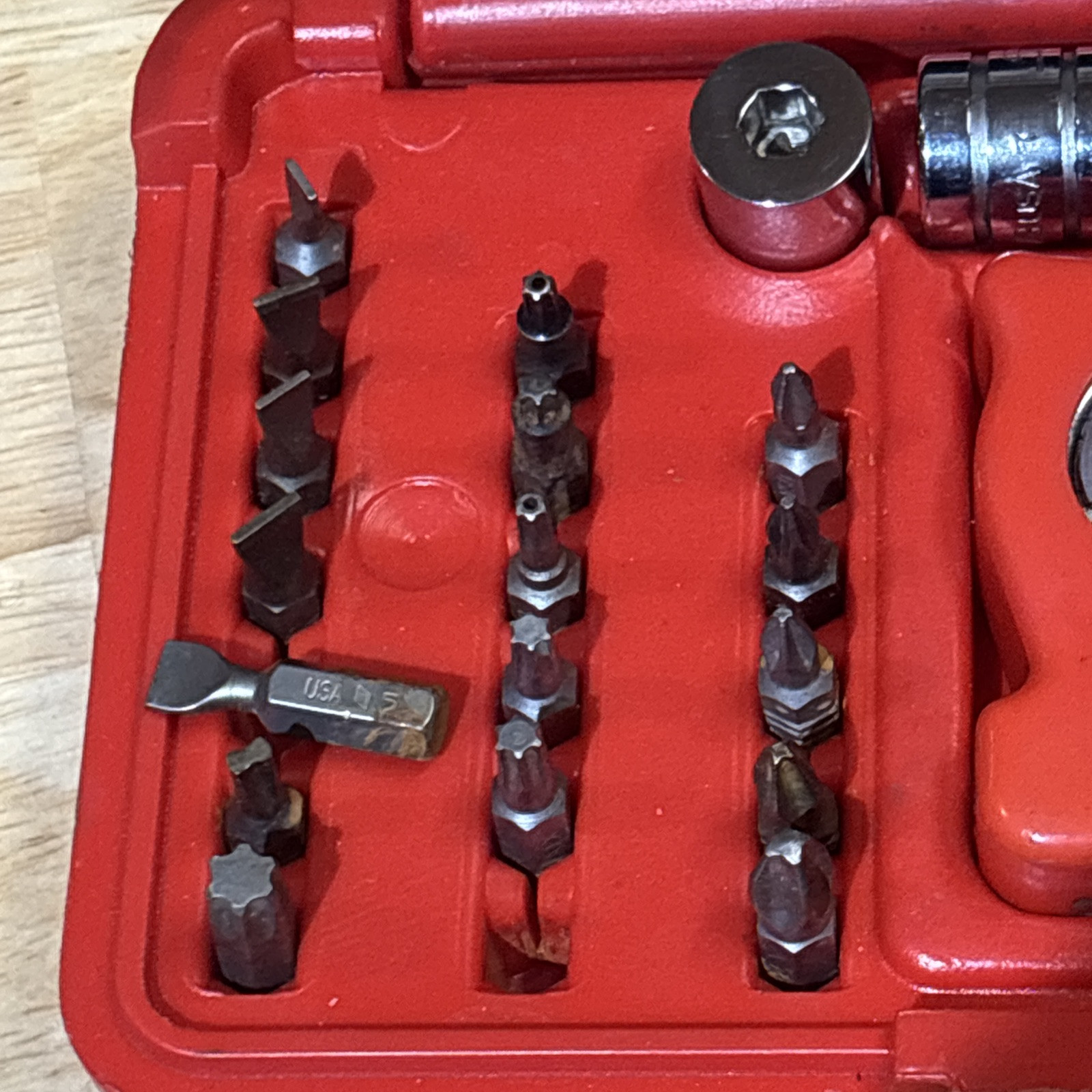 Snap On Palm Ratchet Kit Set 3/8″ Drive W/Sockets Extension Bits 117PALMSTR READ