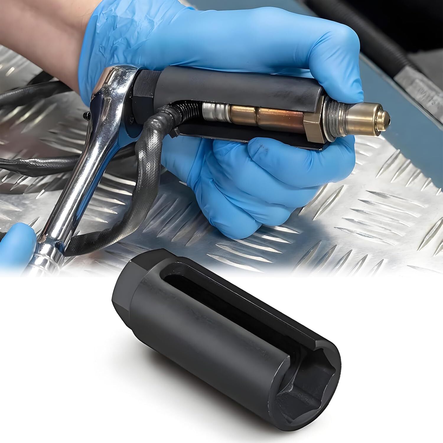 Offset Oxygen Sensor Socket 3/8″ Drive x 7/8″ for O2 Removal & Installation