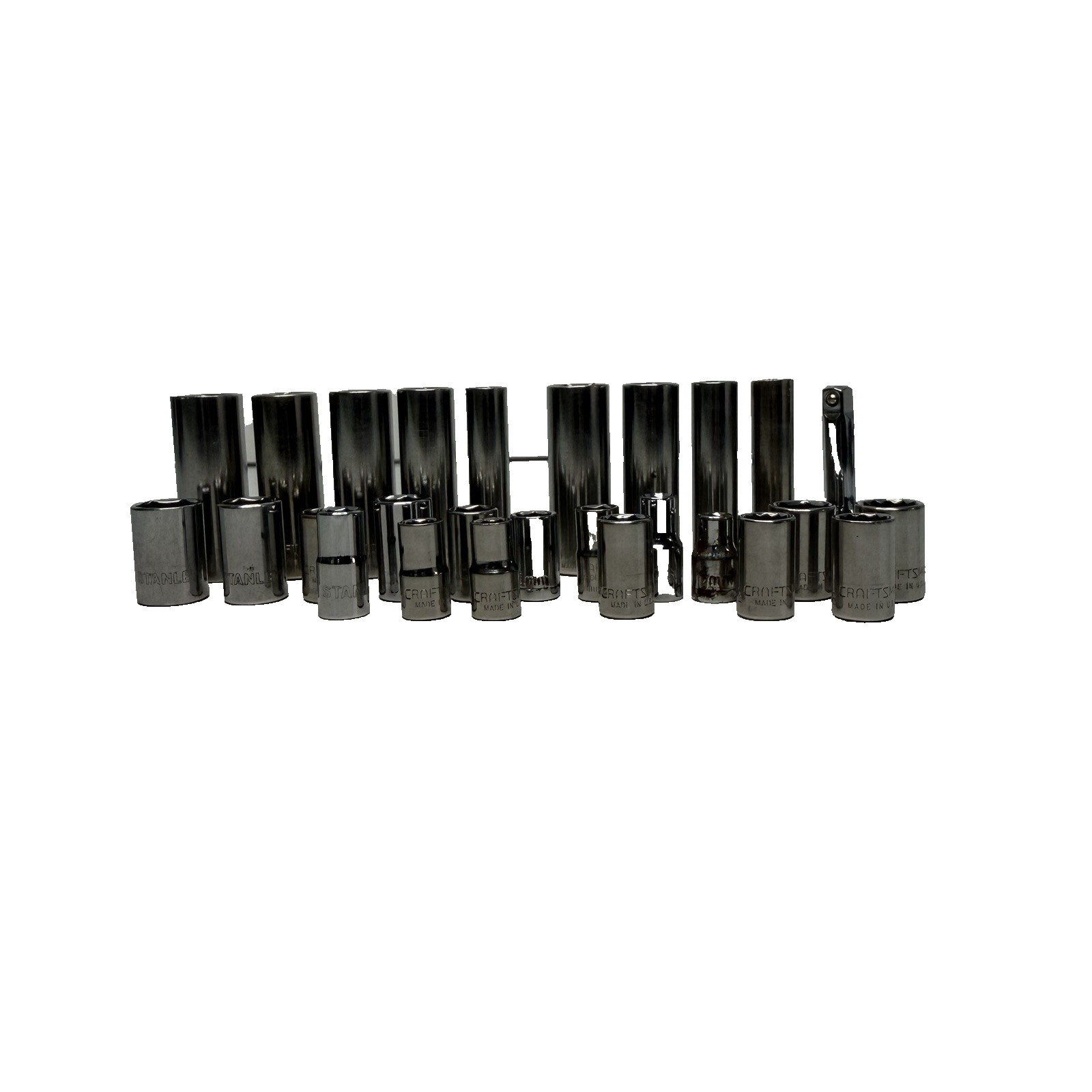 27pcs Mechanics Tools – Sockets and Extension – Stanley Craftsman Unbranded