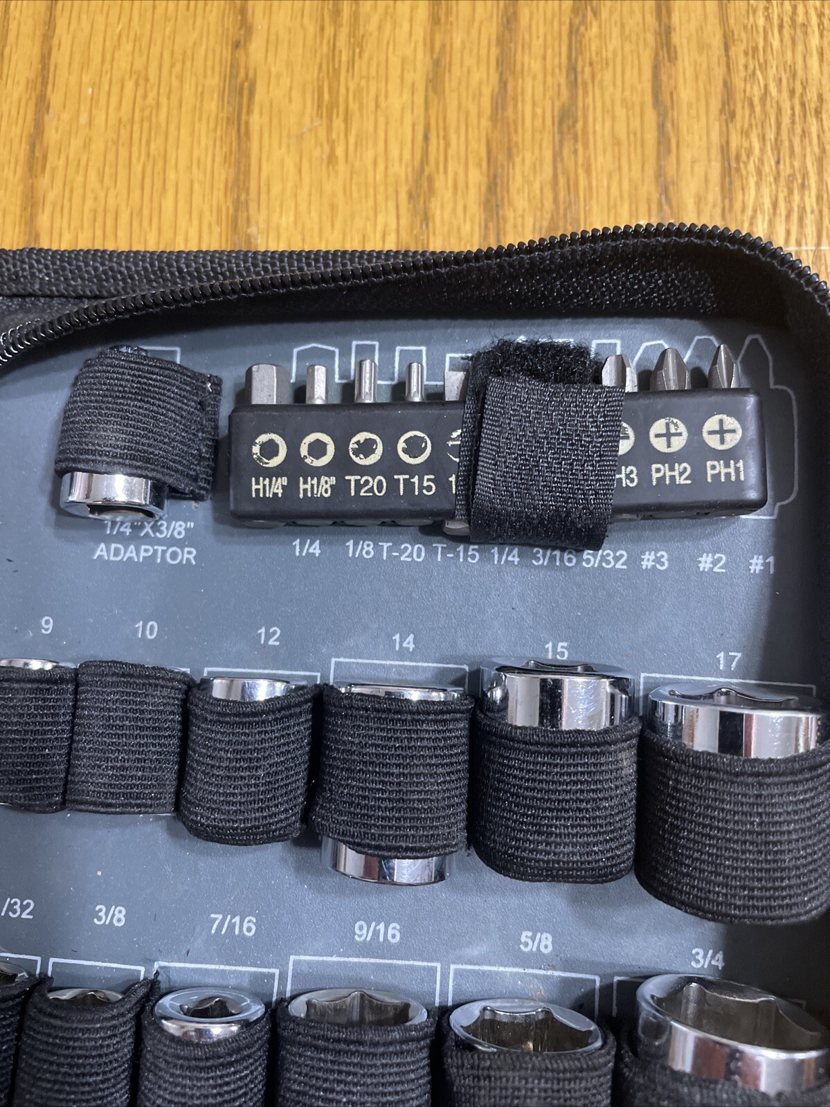 46 Pc Metric Socket Rachet Wrench Set Zip Case Pro Series Professional