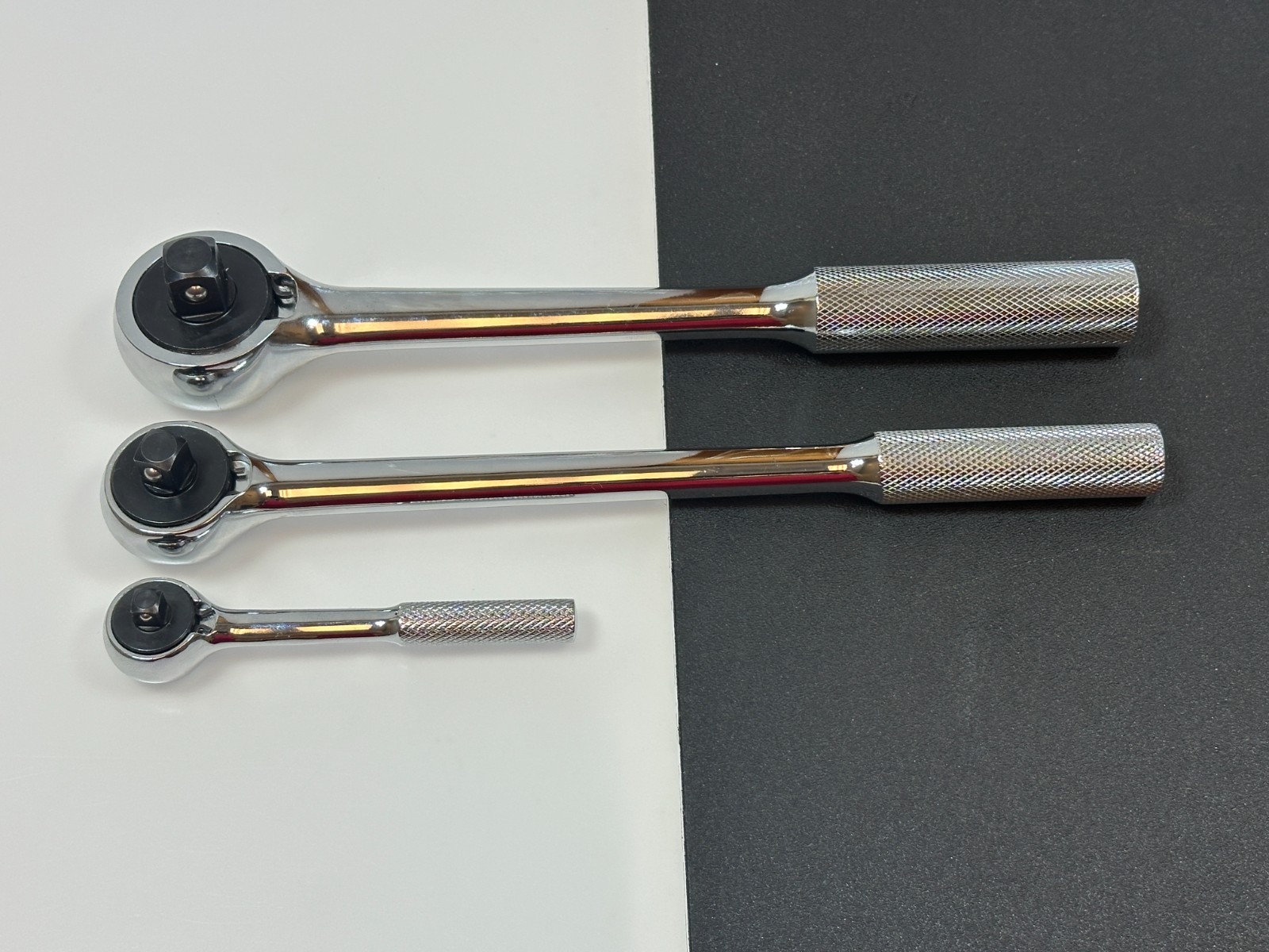 🇺🇸 NEW SK Tools USA 3pc Knurled Ratchet Set 1/2, 3/8, 1/4 (42470, 45179, 4097)