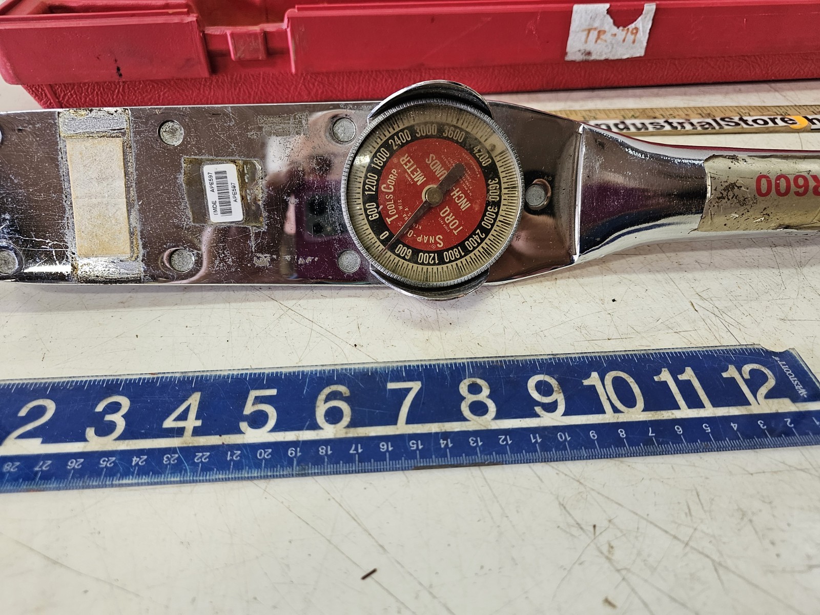 SNAP ON TORQUE METER WRENCH TORQOMETER 0 THRU 4200 TE353 S/N1034