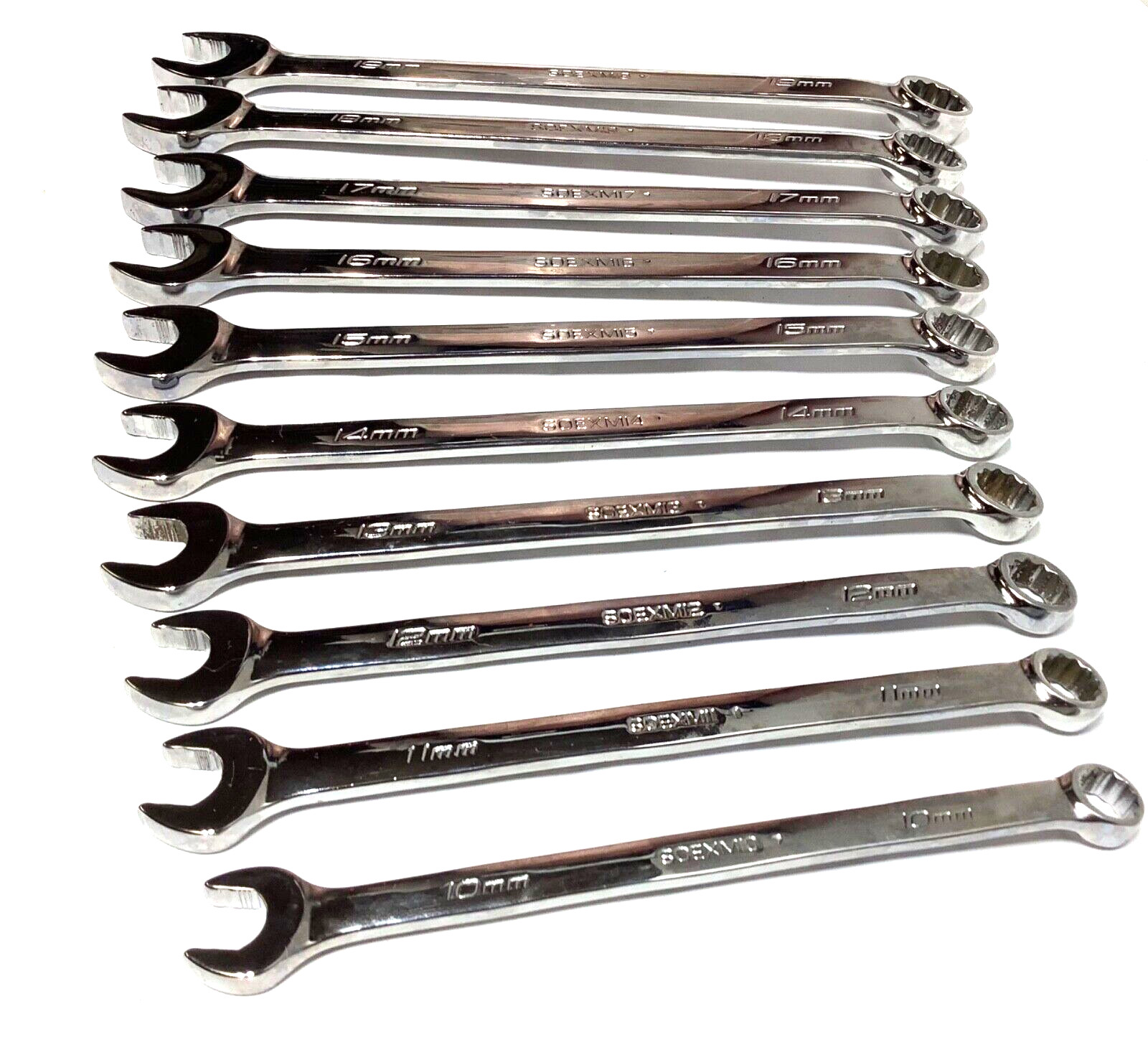 New Snap-on™ 10 thru 19 mm 12-pt box Flank drive Plus Combo Wrench Set SOEXM710