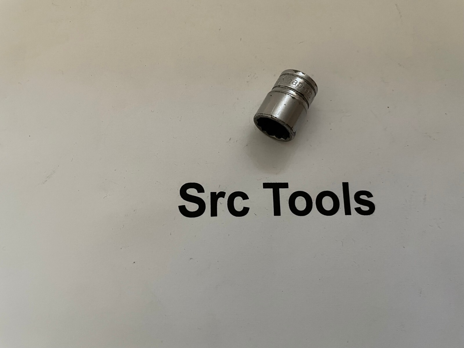 Snap-On Tools USA 3/8″ Drive 12pt 1/2″ SAE Shallow Chrome Socket F161