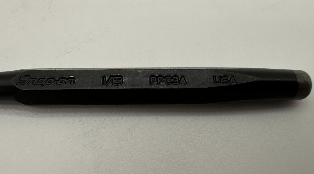 NEW Snap-On Center Punch PPC3A – 5″ Length 1/8″ Diameter – Chisel Drift