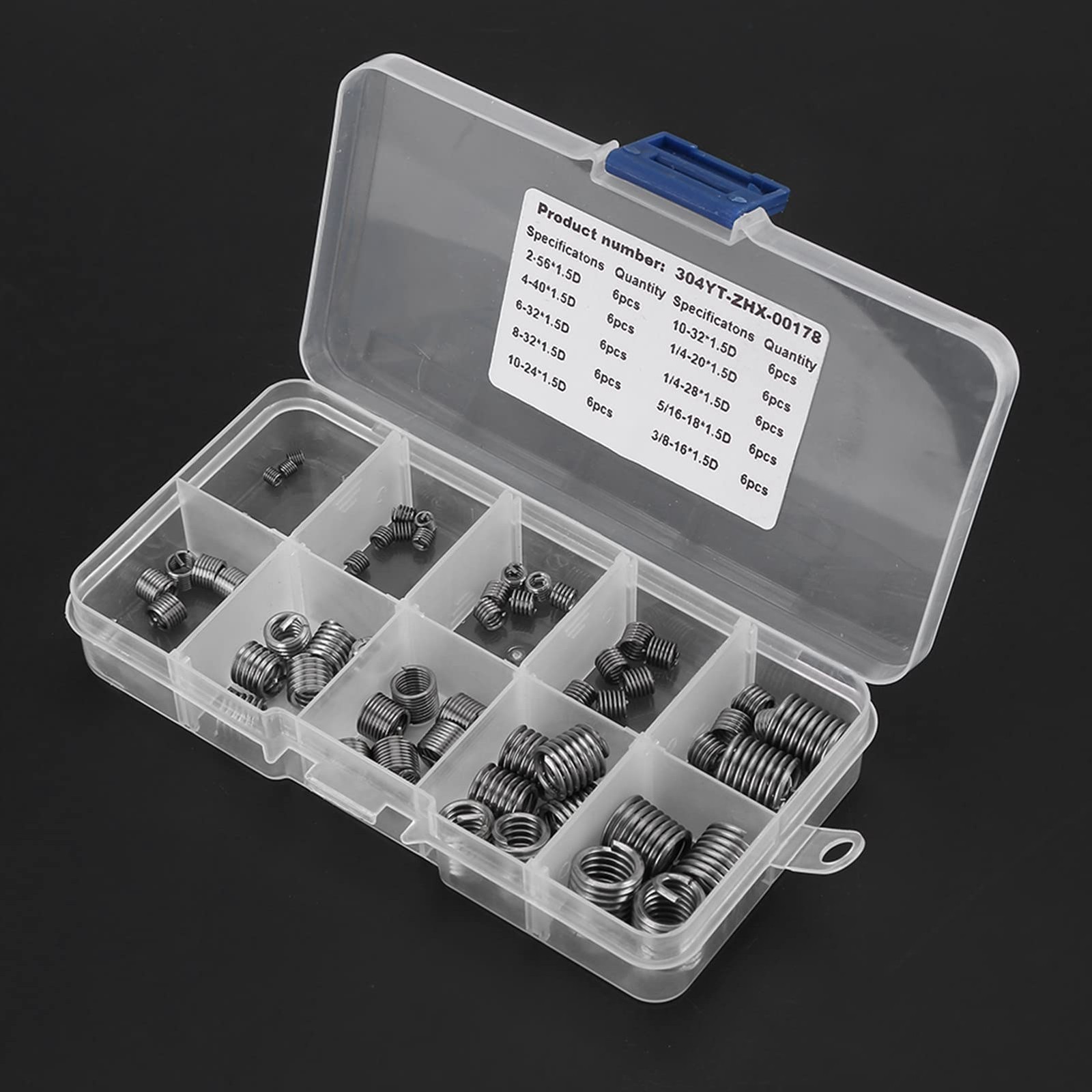 Helicoil Thread Repair Kit SAE,Wire Screw Sleeve Thread Repair Inserts,3 8 Co…
