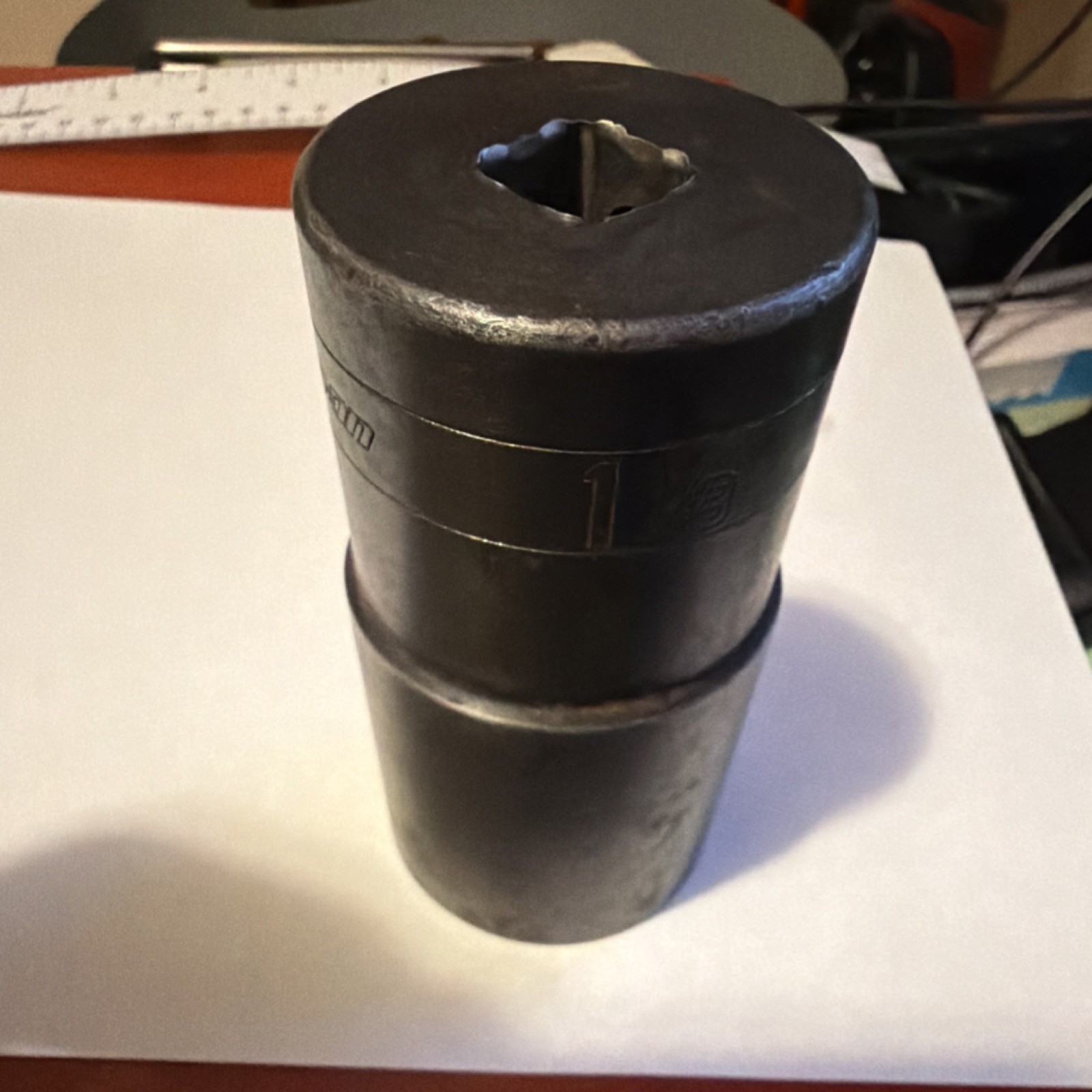 Snap-on 1 1/8 Square Not Impact Socket, Part Number SIPR436 ￼