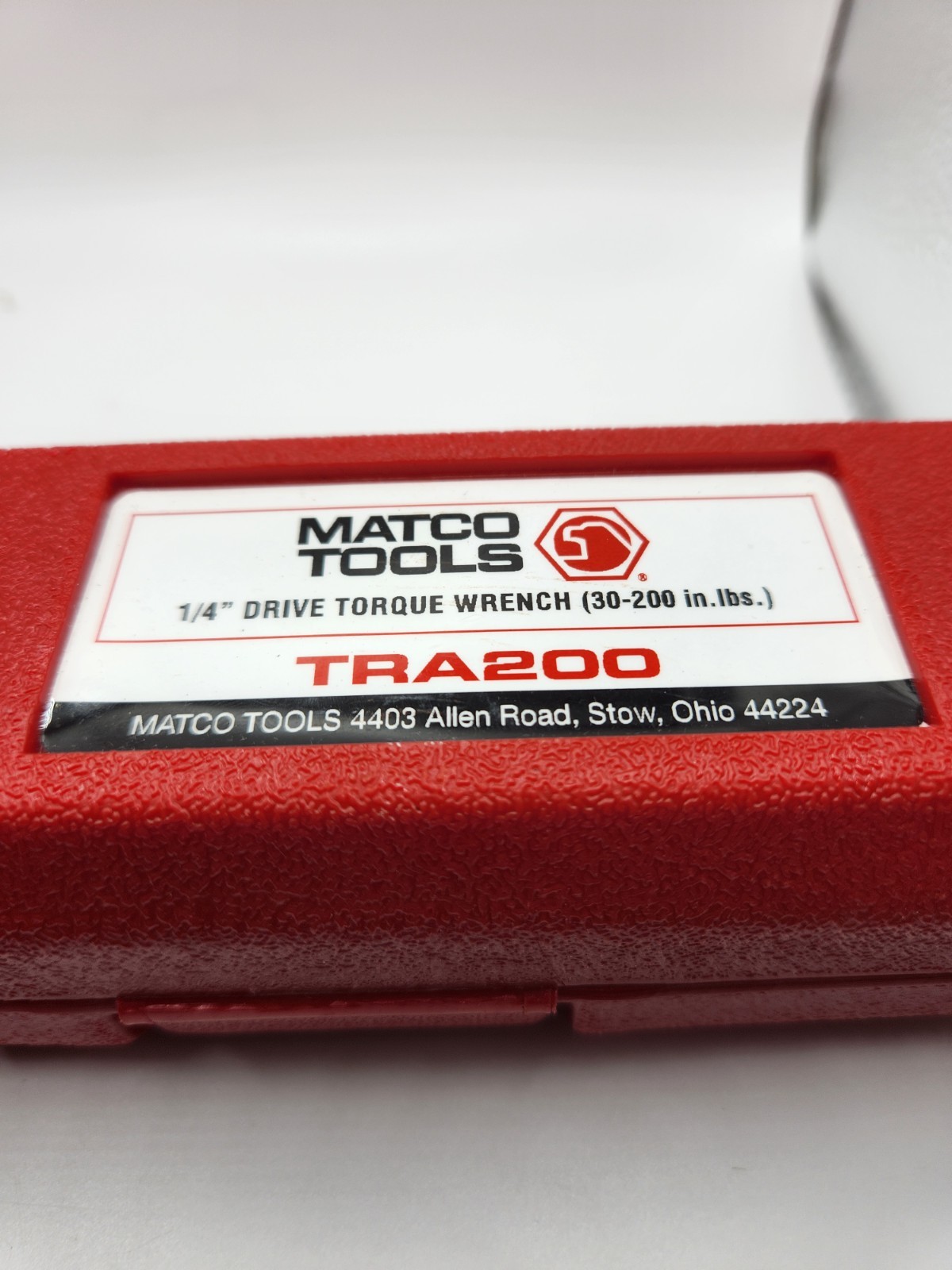 Matco Tools TRA200 Socket Wrench Replacement Case – Red – Case Only No Tool