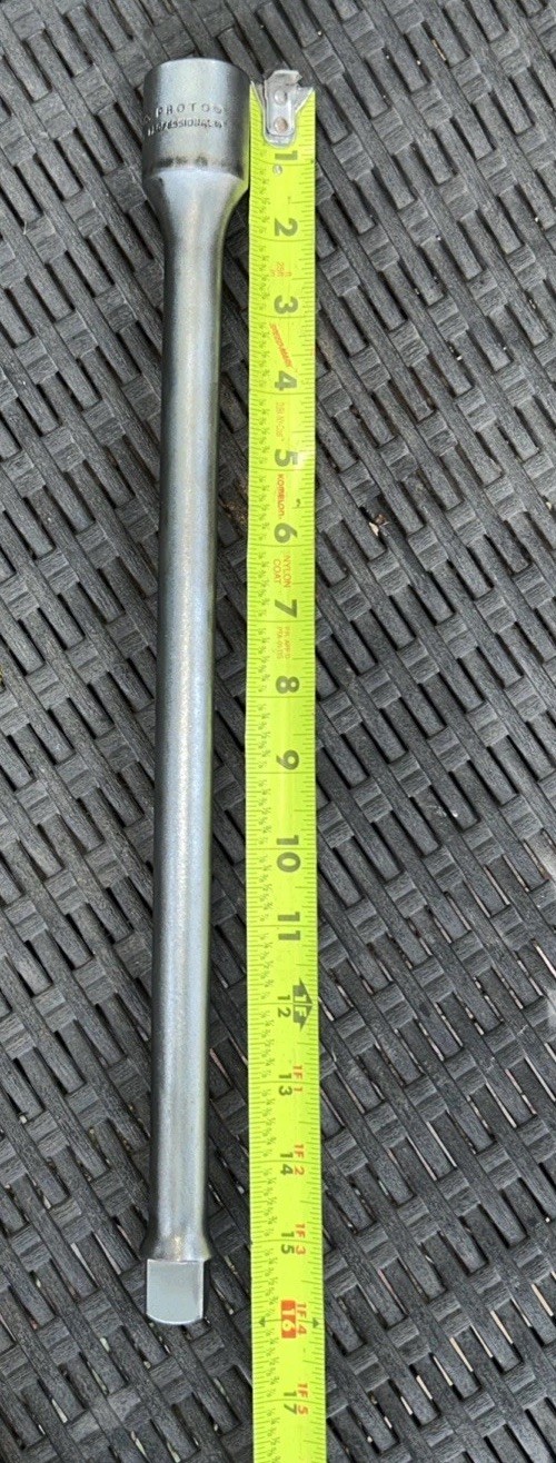 Vtg Proto 5649 Ratchet 5668 Breaker 5663 & 5661 Extensions 8” & 16” 3/4” Drive