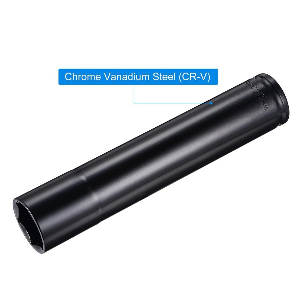 1/2″ Drive 30mm Deep Impact Socket CR-V Steel 200mm Length 6-Point Metric Sizes