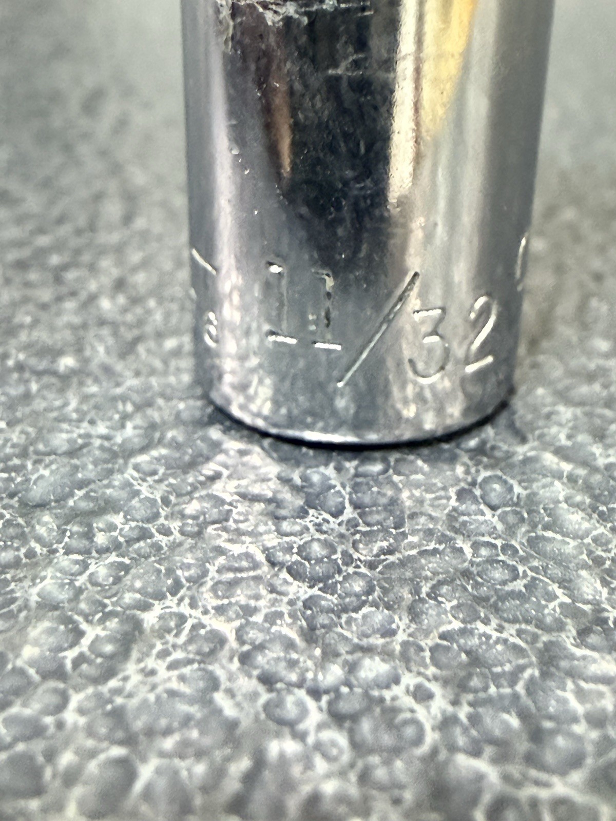 Vtg 11/32″ Craftsman G-Series P/N 43576 1/4″ Drive 6-Point Deep Socket USA Made