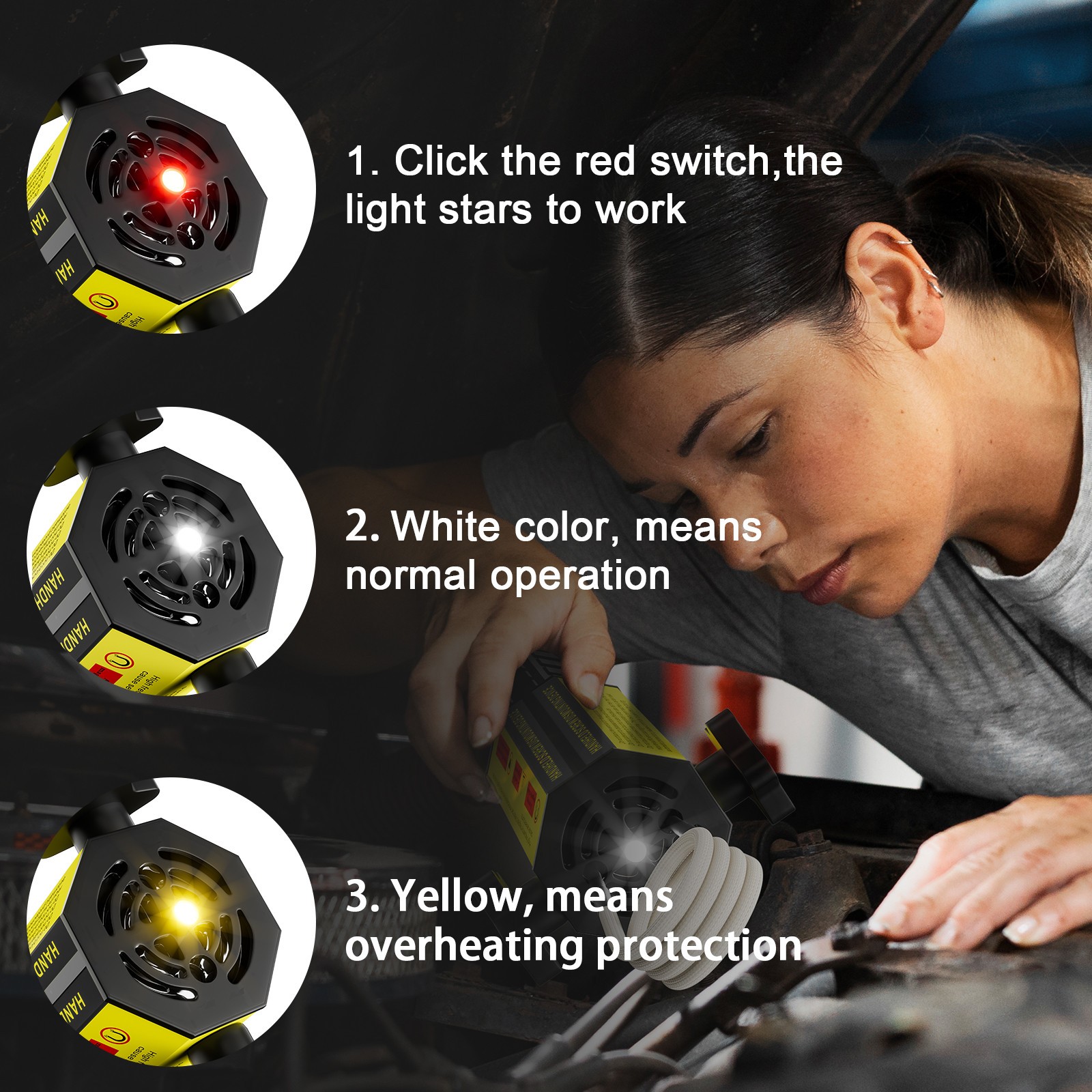 Magnetic Induction Heater Kit 1100W Rusty Bolt Buster for Automotive